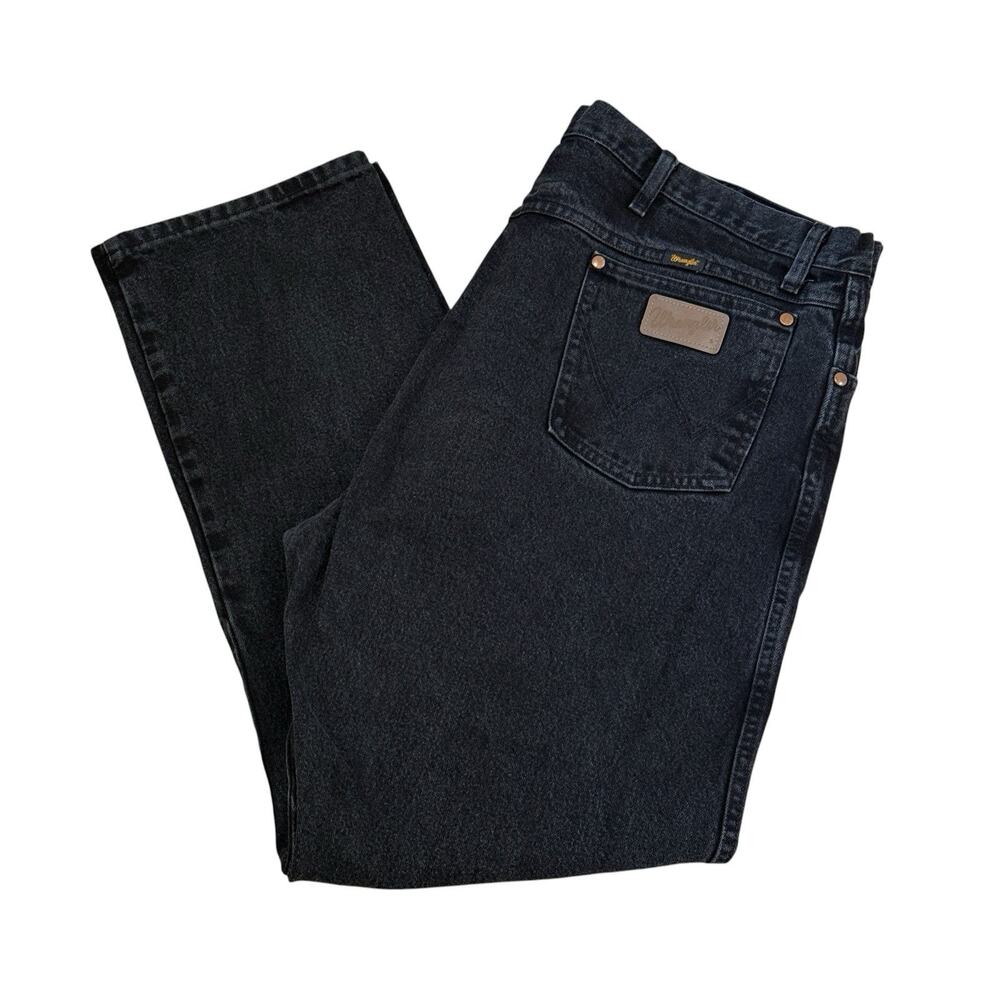 Wrangler Men's Jeans 44x32 Shadow Black Cowboy Cut 13MWZWK Original Fit Western